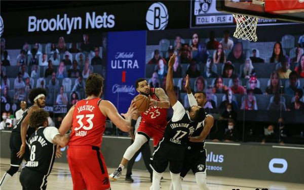 NBA季后赛首轮G4 猛龙150-122篮网