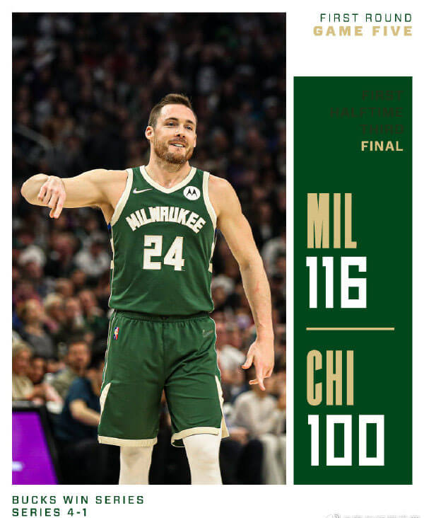 04月28日 NBA季后赛首轮G5 公牛vs雄鹿 全场录像及集锦